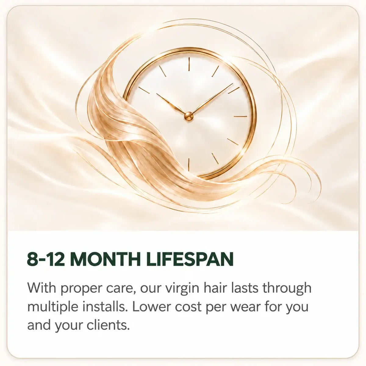 virgin hair lifespan 8-12 month