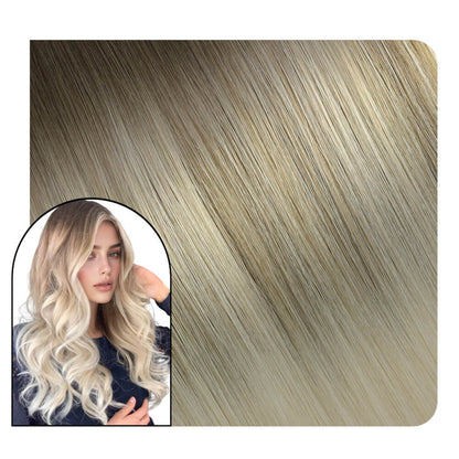 platinum blonde sew in hair extensions