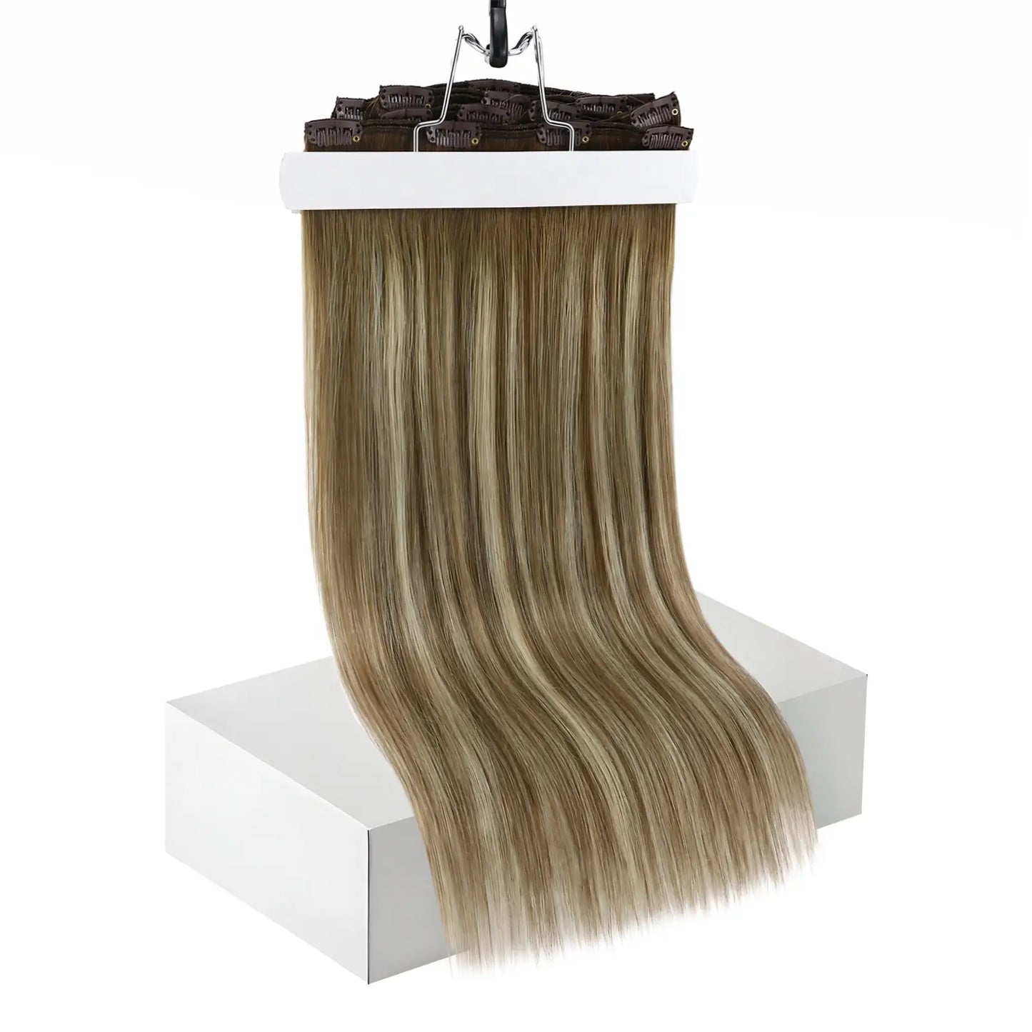 clip human hair extensions Invisible Clip ins