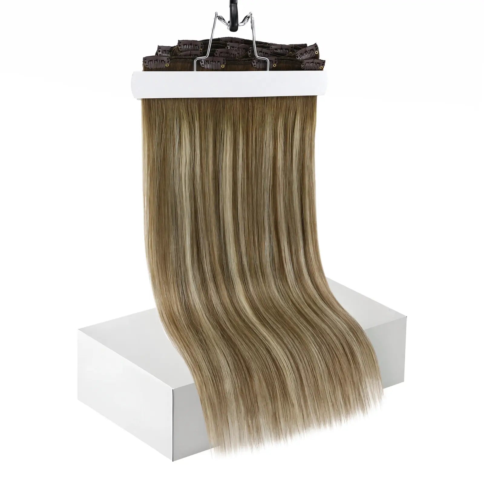 clip human hair extensions Invisible Clip ins