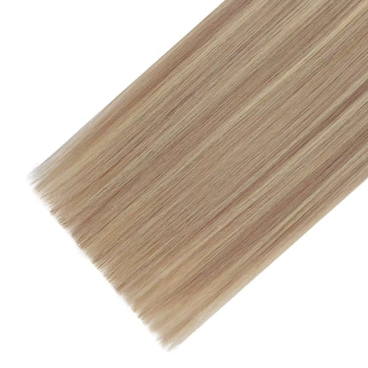 Ash Blonde Ktip hair extensions in 100% human hair