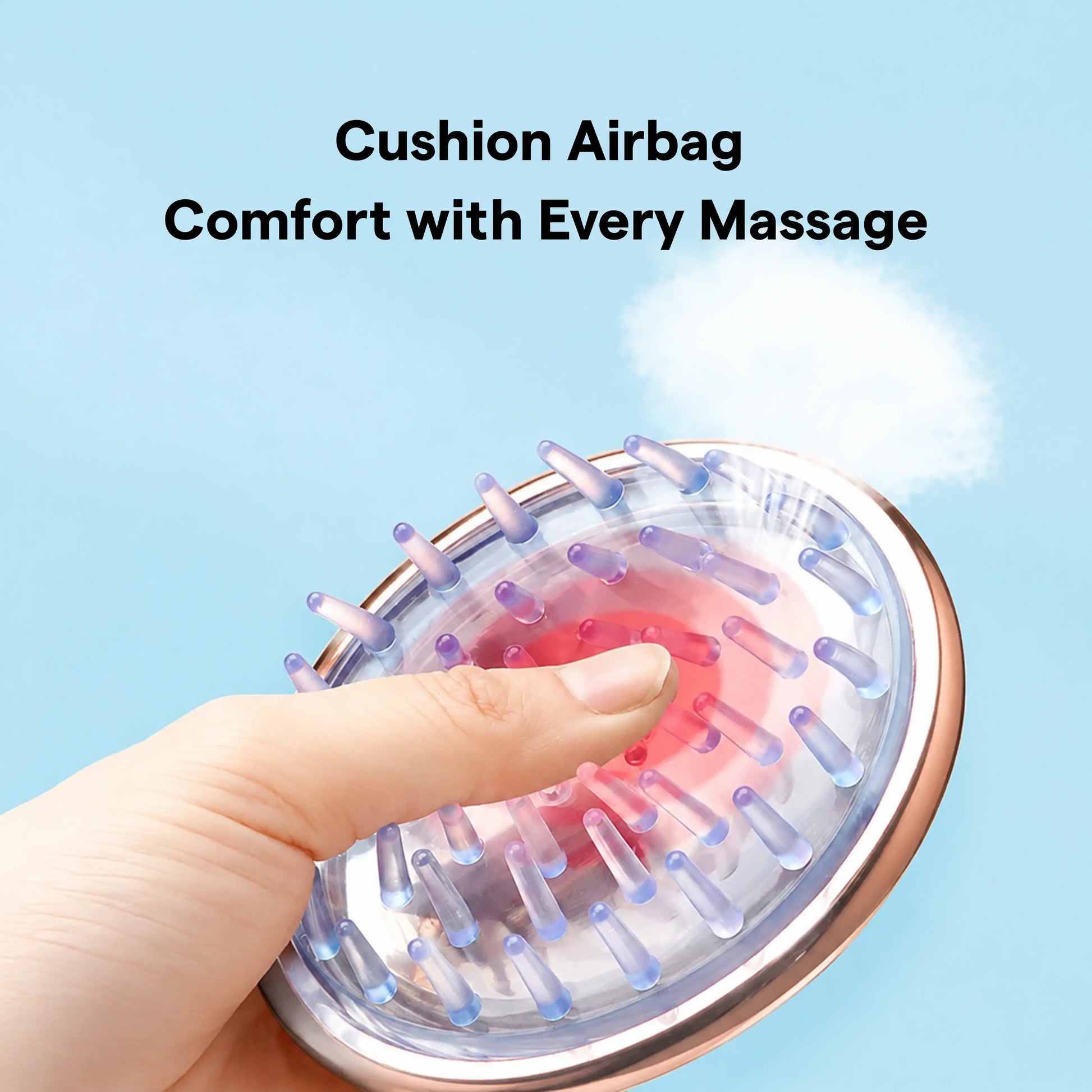 Comfort Scalp Solutions Shampoo Brush Cushion Airbag