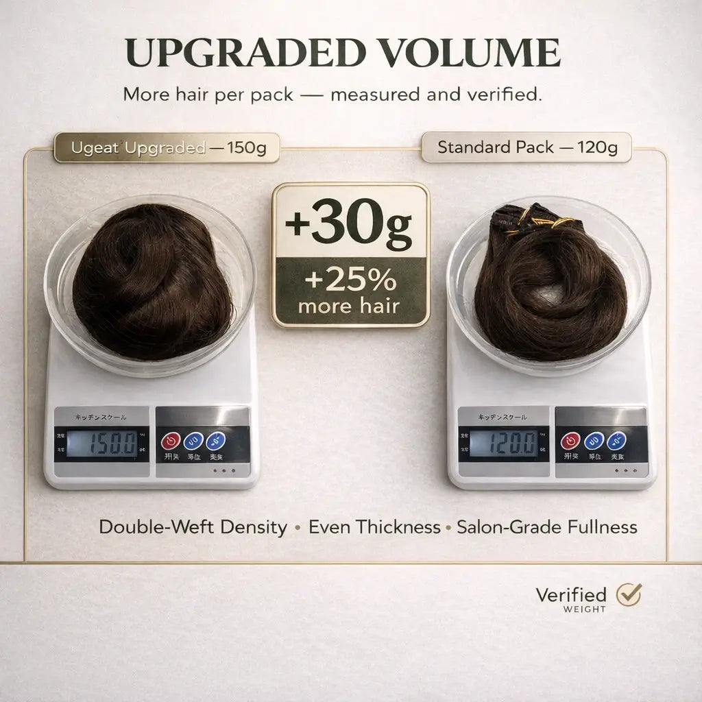 Human_Hair_Clip_In_Extensions Thick Volume