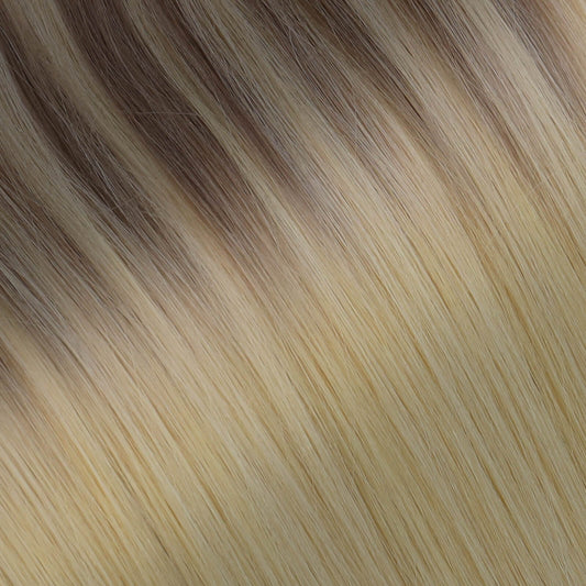 virgin machine weft customize color #18/22/60 balayage blonde color