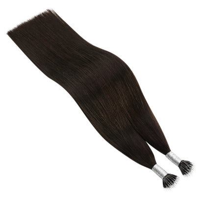 NanoLinkHairExtensionsforFineHairDarkestBrown