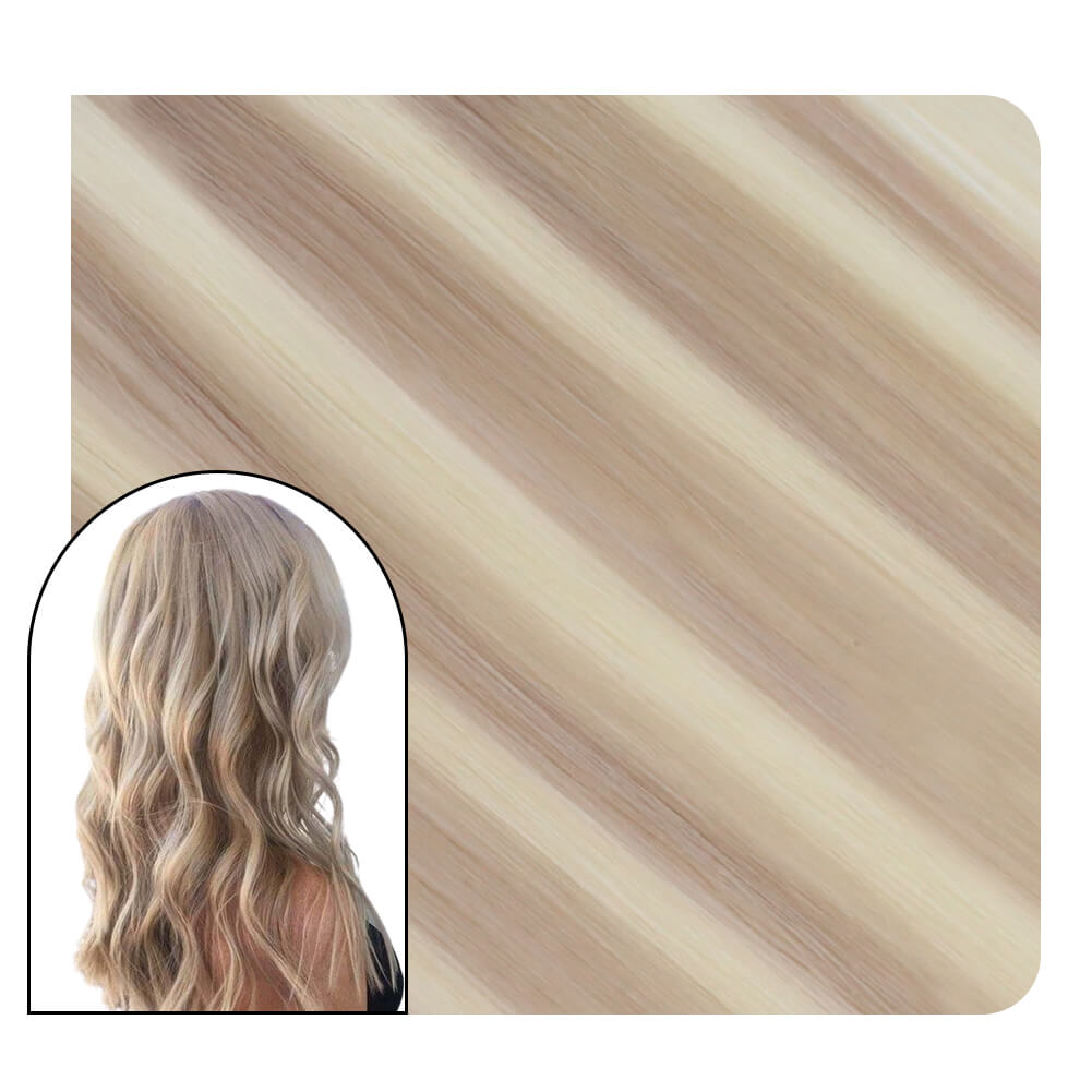 Invisible Seamless PU Injection Tape Hair Extensions Blonde P18/613