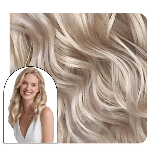 curly injection tape in hair