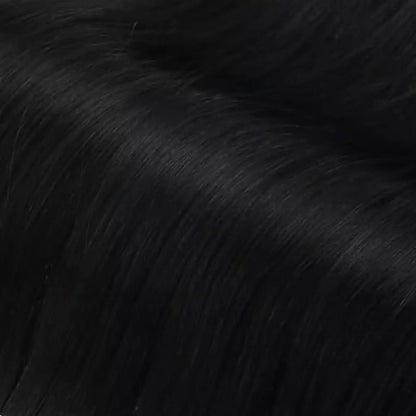 PU injection clip in hair extensions for black hair_1