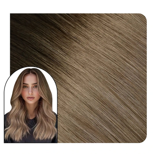 Balayage virgin hair wholesale injetcion tape in hair extensions
