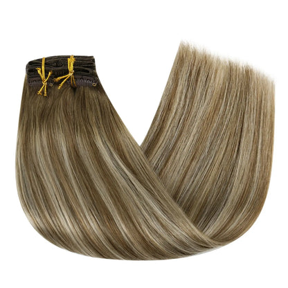 Thick human Hair Extensions Clip in hair clip extensions