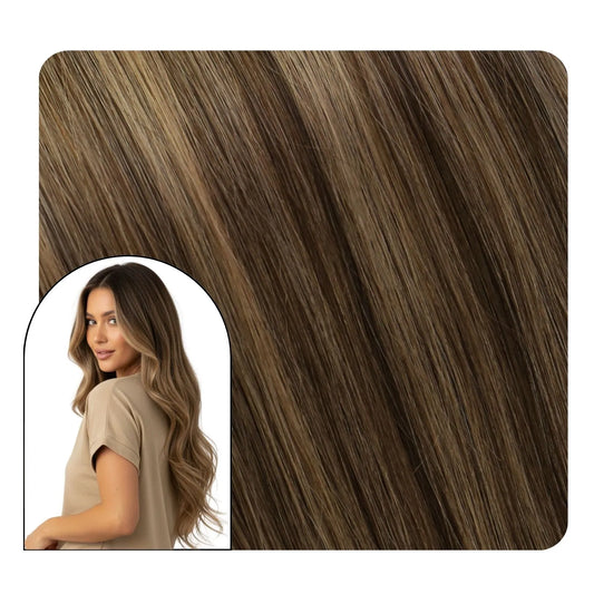 butterfly weft human hair extensions seamless weft hair extensions brown for thin hair