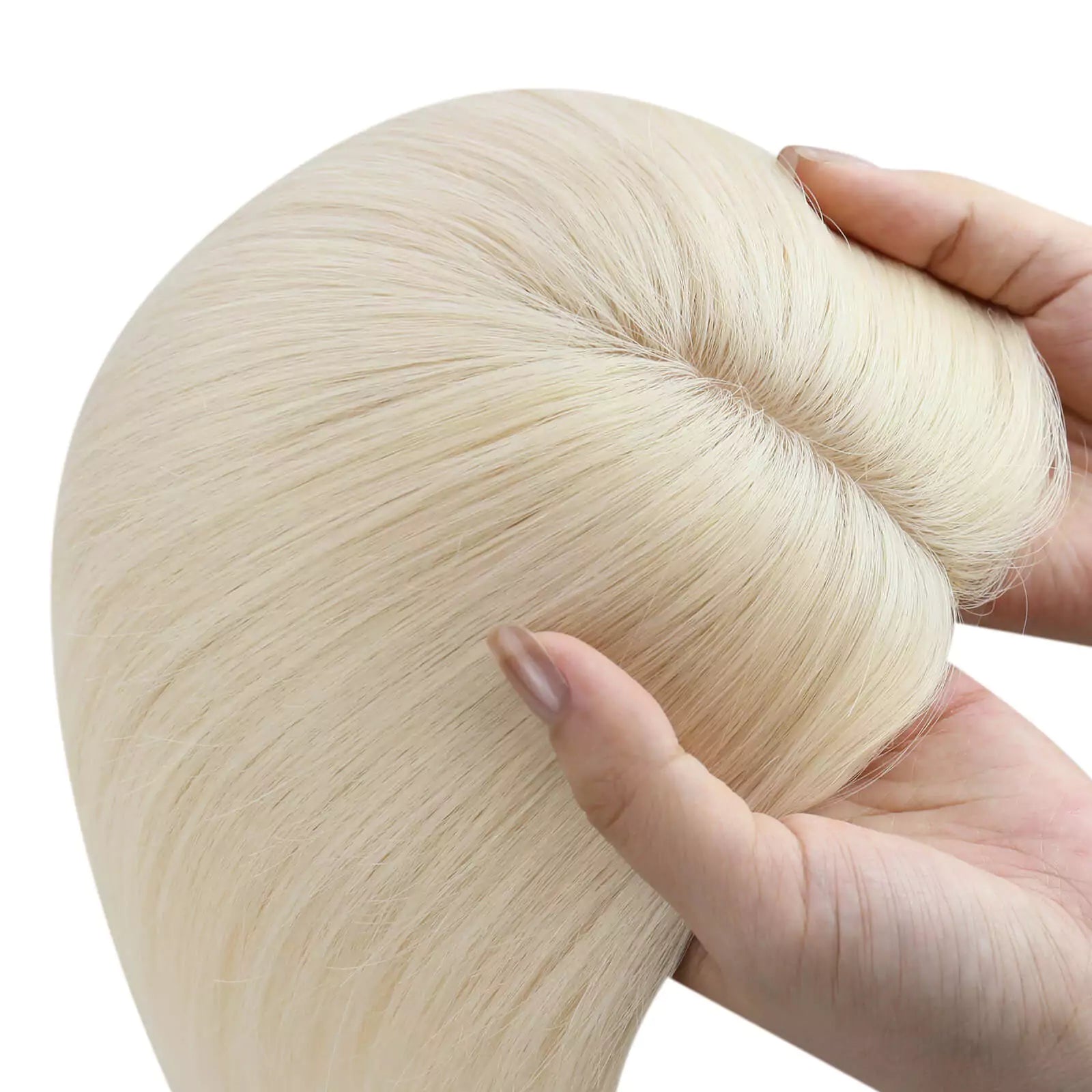 VirginHairTopperPlatinumBlondeForThinningHairWigletsToppee