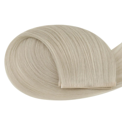 human hair extensions virgin tape in weft hair blonde 