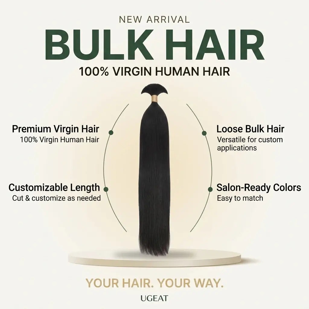 bulk braiding hair V-Light Bulk Hair