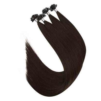 v tip wholesale virgin hair extensions k tip dark brown color