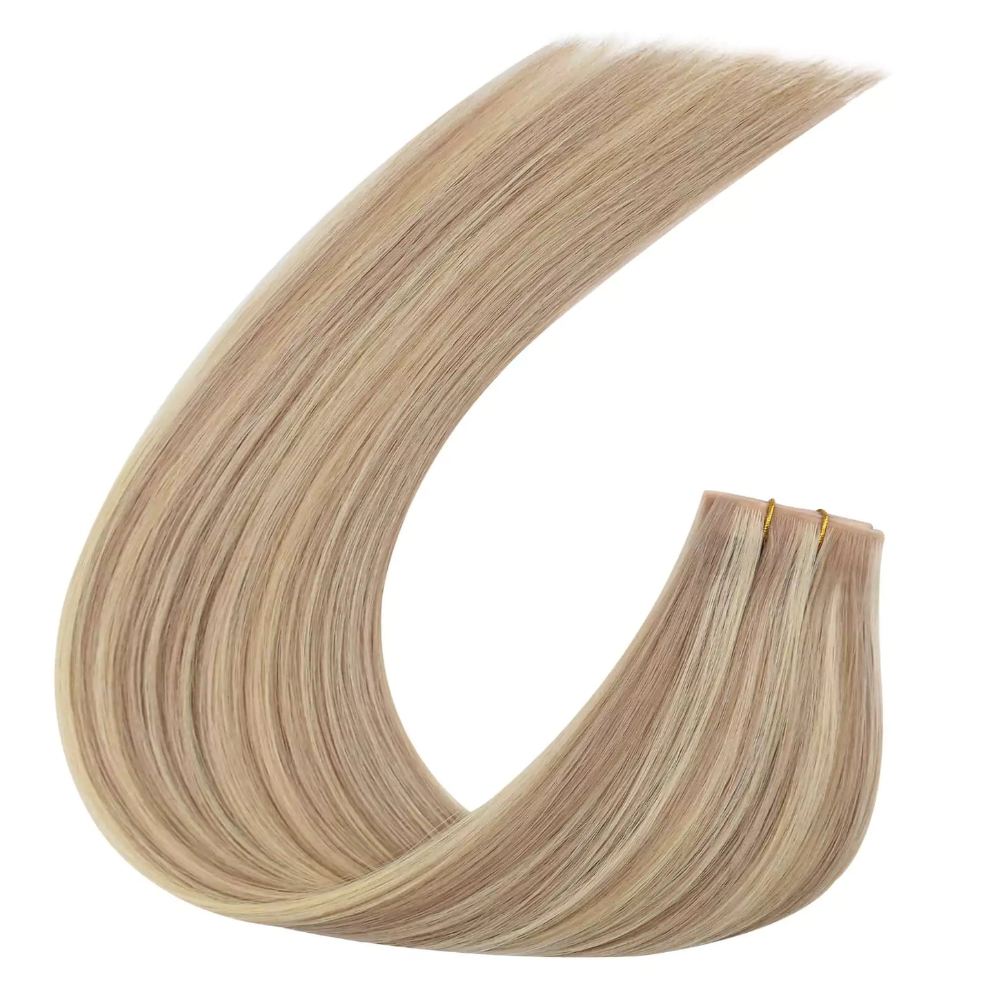 injection PU weft virgin human hair with hole