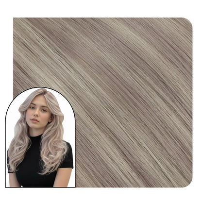 virgin hair butterfly weft hair extensions highlight blonde hair