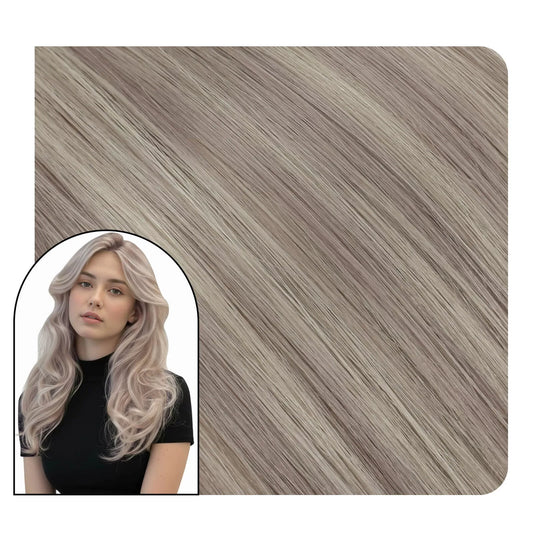 virgin hair butterfly weft hair extensions highlight blonde hair