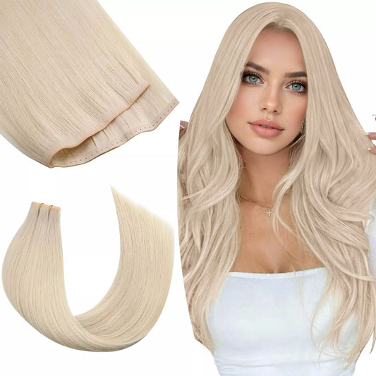 beaded weft hair extensions with small holes