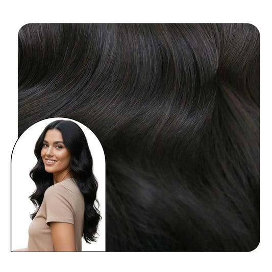 black butterfly weft hair for thin hair