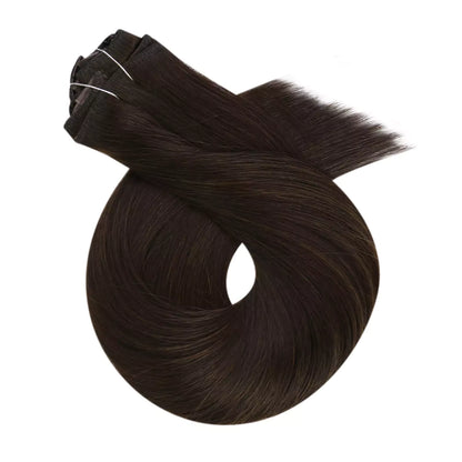 Solid Color Clip in Virgin Hair Extensions