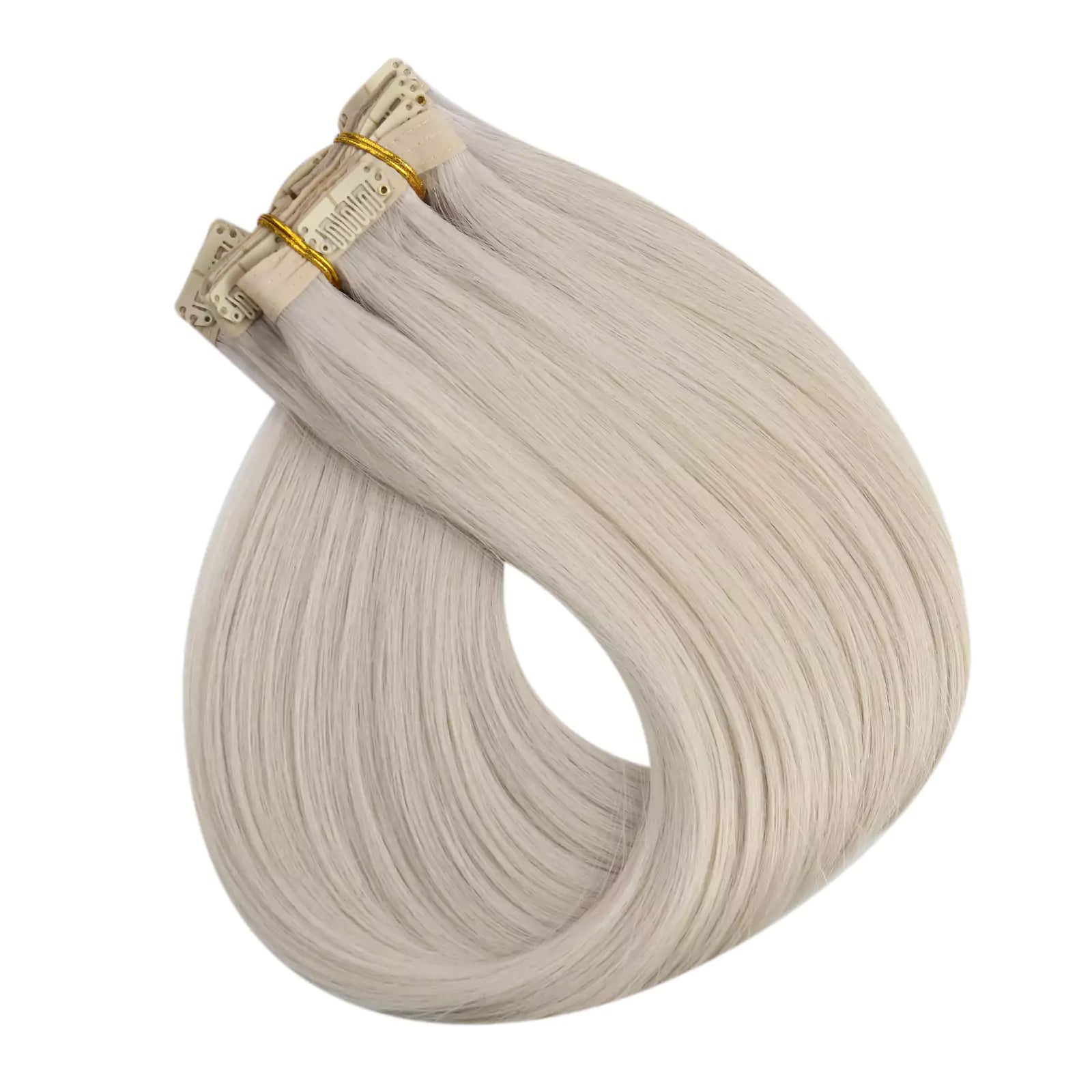 white blonde clip in hair virgin hair vendors wholesale