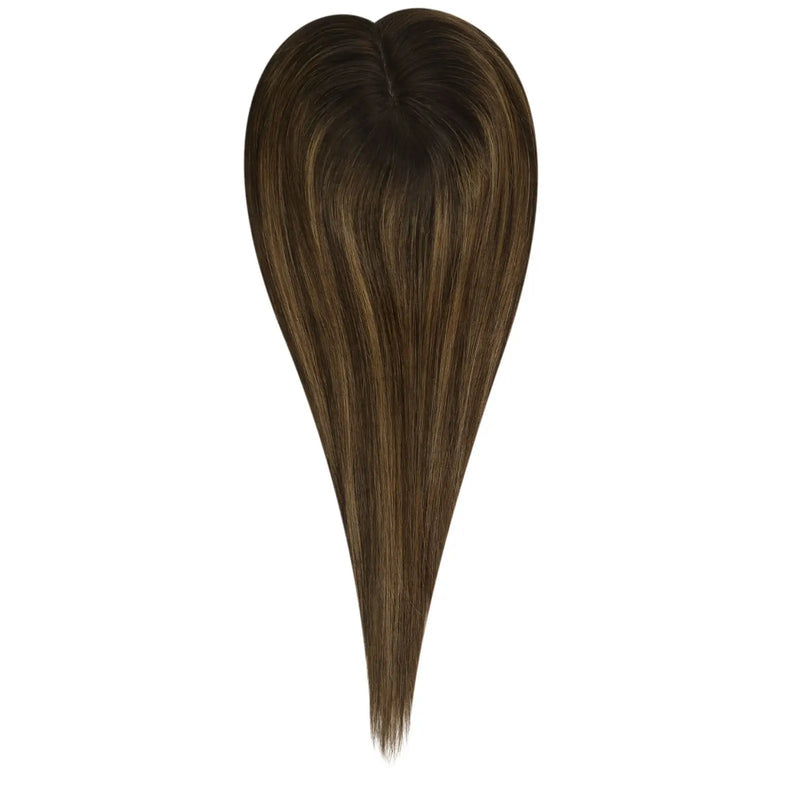 darkbrownwithhighlightvirginhumanhairtopper