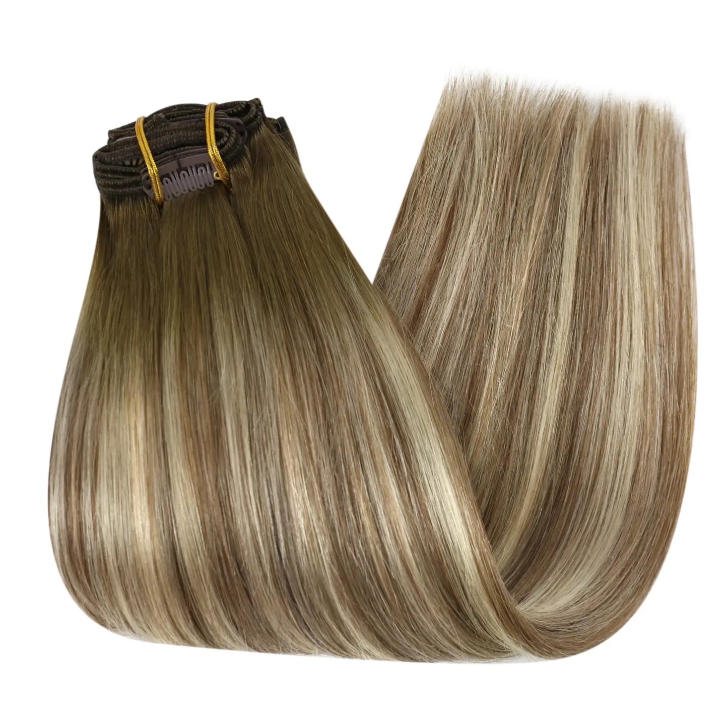 Seamless Clip in human Hair extensions  remy hair extensions