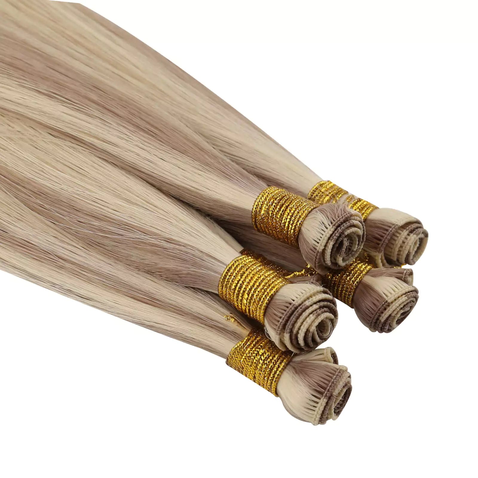 Virgin Hand tied Weft extensions human hair