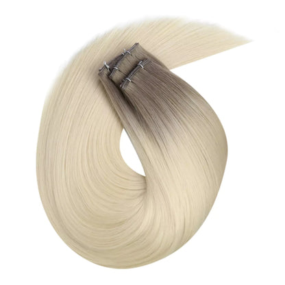 virgin hybrid weft professional weft hair extensions