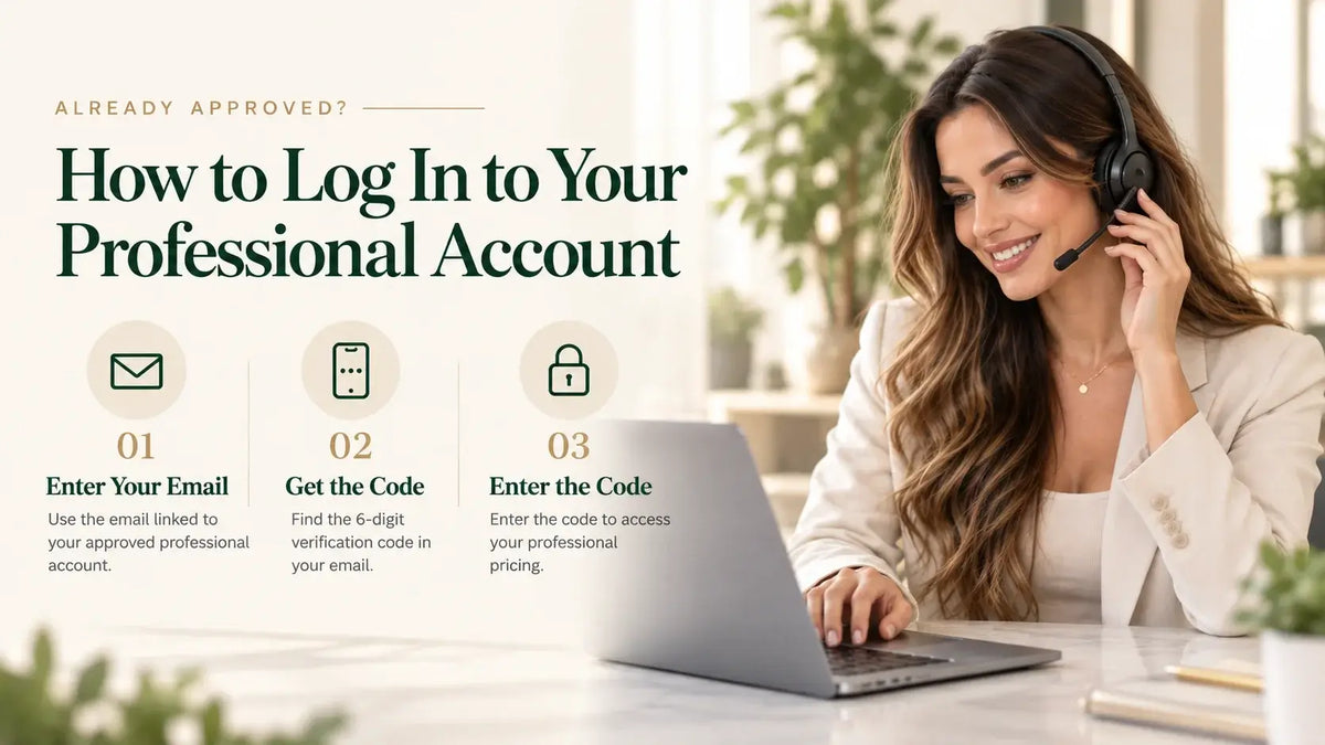 How to Log In to Your Professional Account