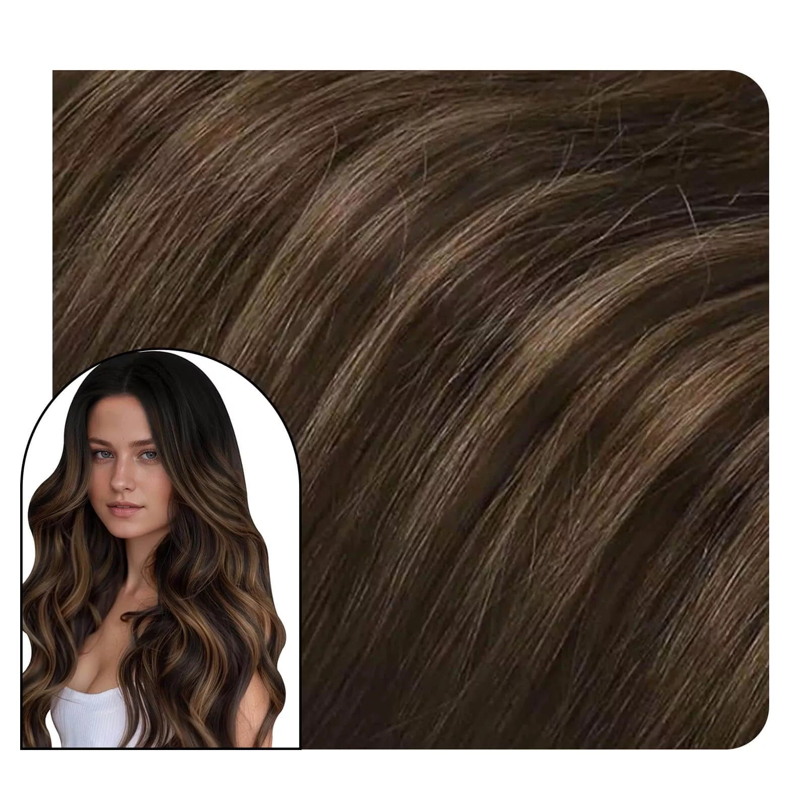 weft hair extensions balayage color