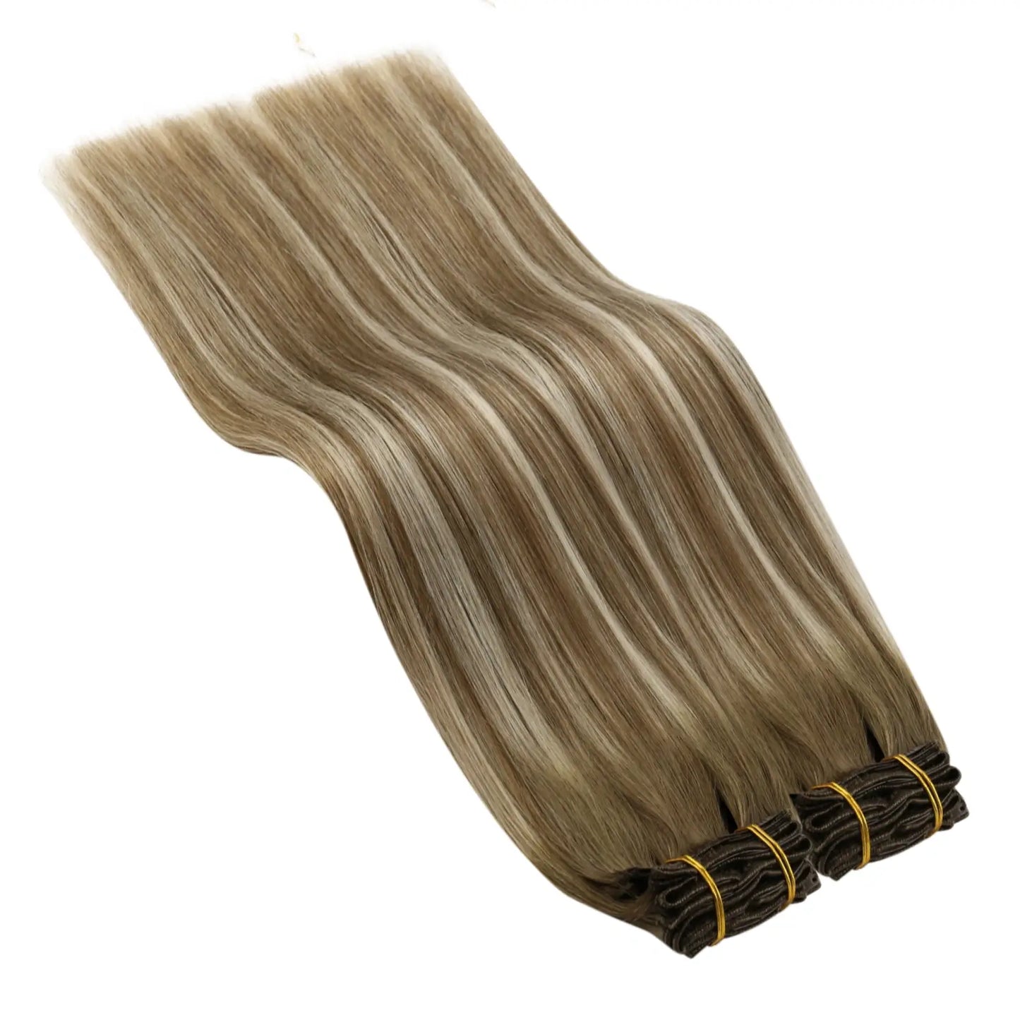 clip in natural hair extensions 100% thick volume clip ins