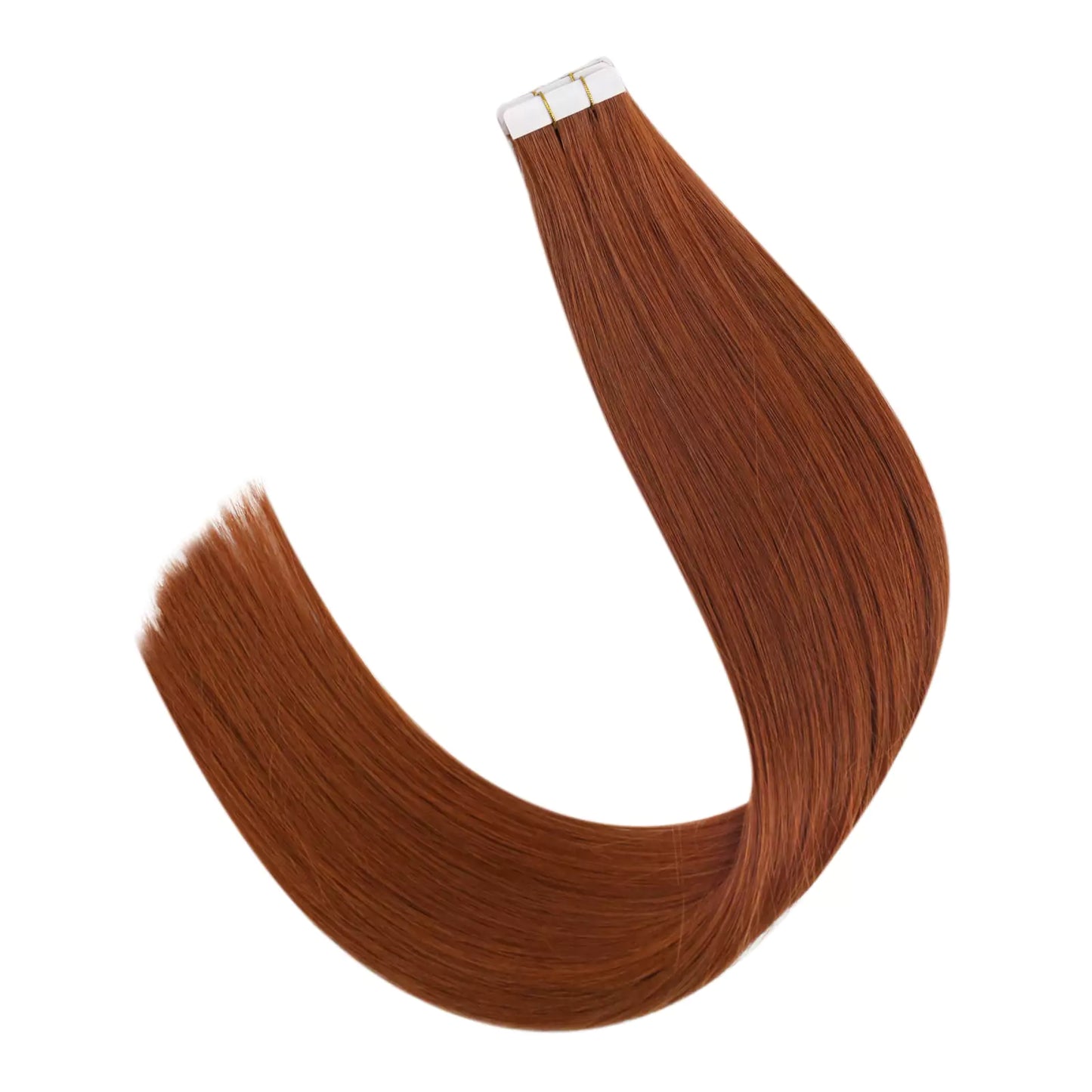 Invisible Tape in Human Hair Extension Virgin Hair Copper Color For Women #33