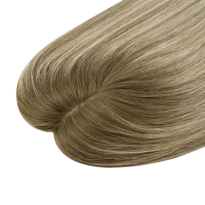 brownwithhighlightsvirginhumanhairtopperforwomen