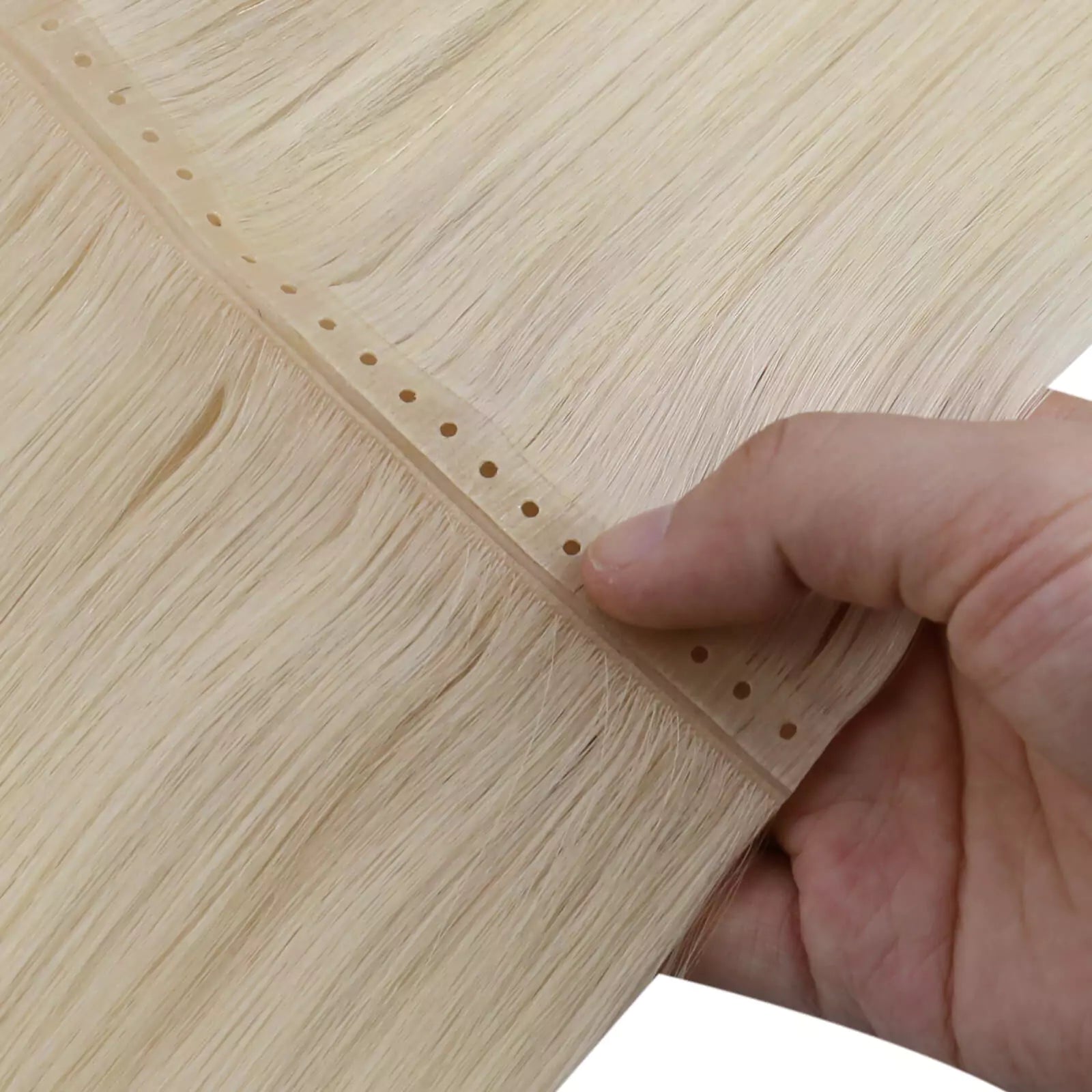 platinum blonde injeced sew in weft hair extensions #60