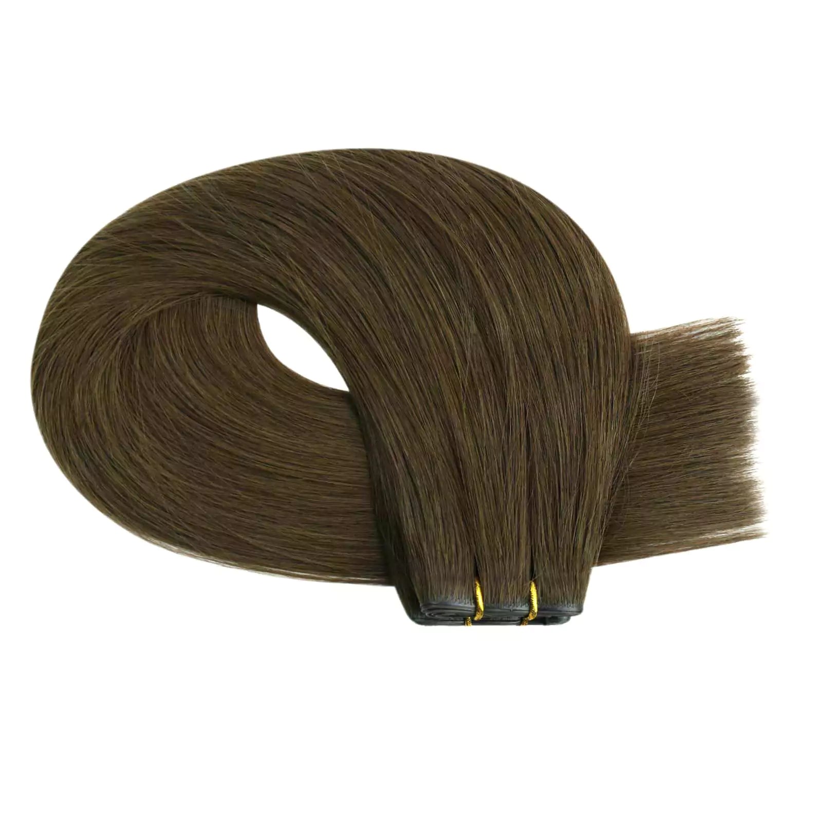 invisible sew in weft hair extensions with hole
