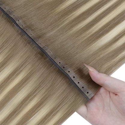 injection hole weft hair extensions