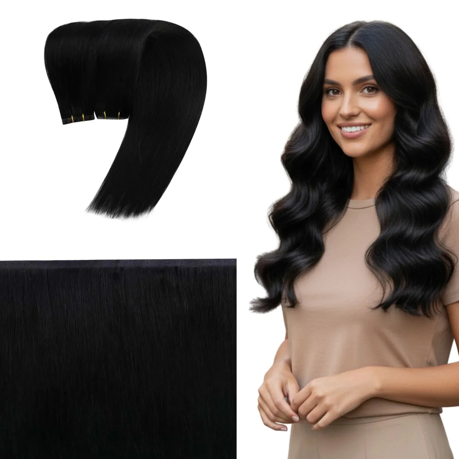 butterfly weft hair extensions black hair for women