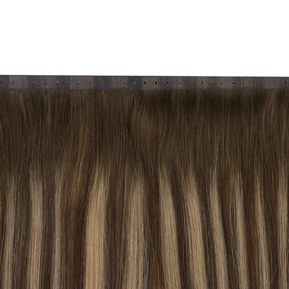 invisible pu hole weft hair extensions butterfly weft for women
