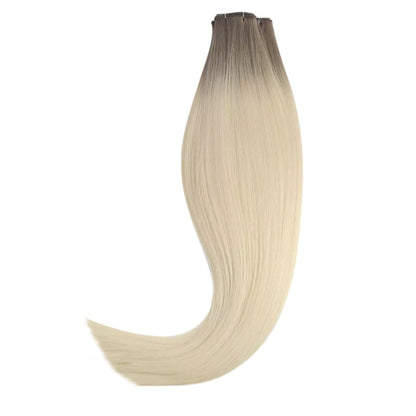natural straight hair weave balayage color