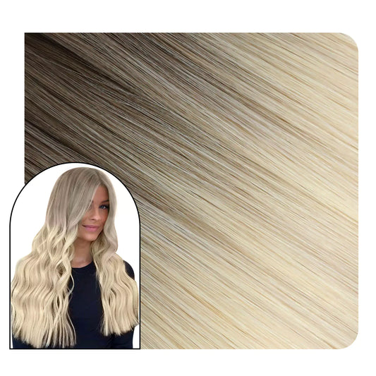 professional hybrid weft invisible hair extensions