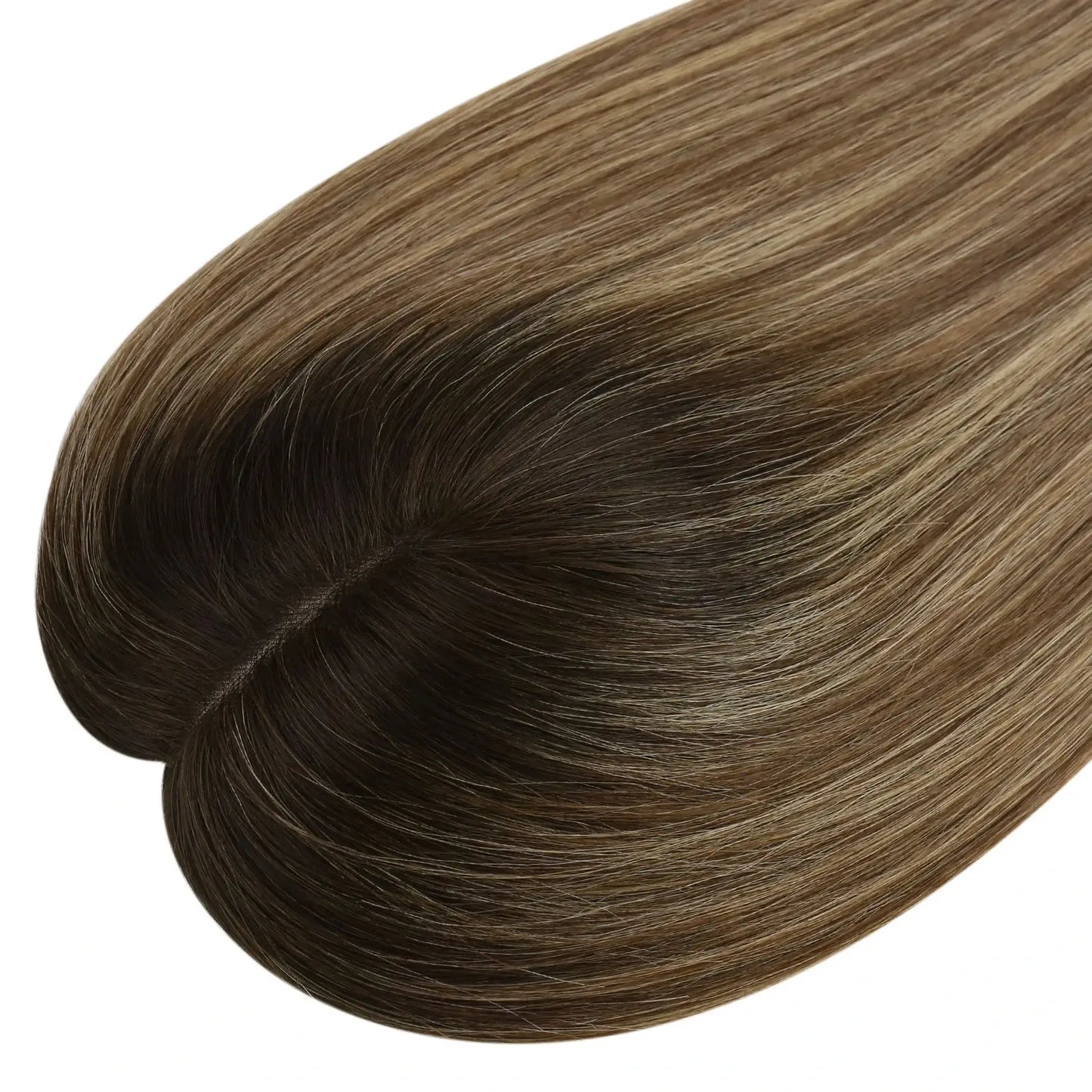 virgin hair topper blonde invisible hair topper