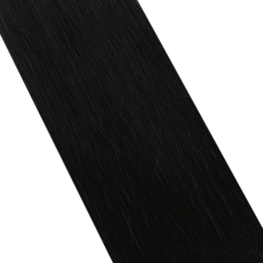 Seamless Invisible Skin Weft Extensions With Small Hole Jet Black