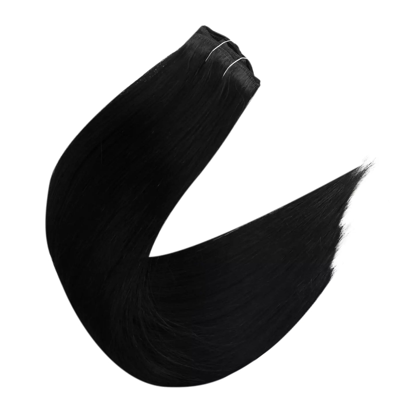Seamless Hair Extensions Clip in Black Color