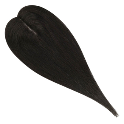 large base human hair topper for women