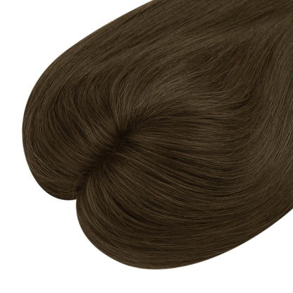 solid brown virgin hair topper cheap human hair topper for thinning hair