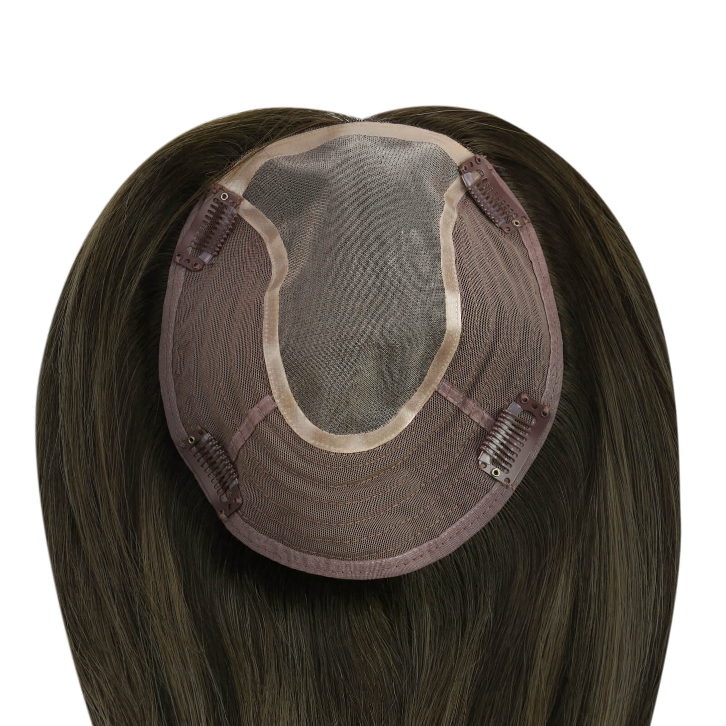 human hair toppers for women with thinning hair side part brown virgin hair