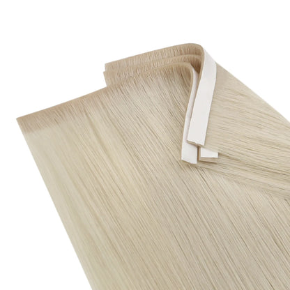 tape in weft hair extensions blonde hair
