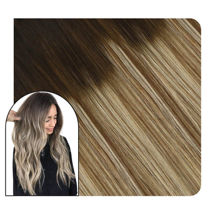 Balayage Micro Loop Human Hair Extensions